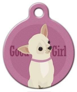 Good Girl - Chihuahua - Custom Pet ID Tag for Dogs and Cats - Dog Tag Art