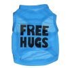 Ollypet Small Dog Tank Top Free Hugs Cool Cute Shirt for Pugs, Chihuahua