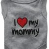 Parisian Pet I Love Mommy Dog T-Shirt, Small