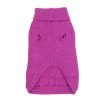 Uxcell Pet Dog Puppy Cat Turtleneck Braid Knit Sweater Clothes, XX-Small, Fuchsia
