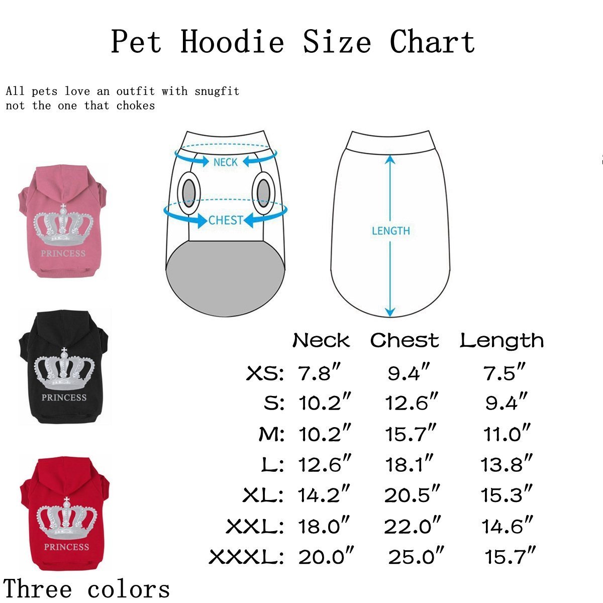 EXPAWLORER Princess Dog Cat Fleece Sweatershirt Hoodies 2