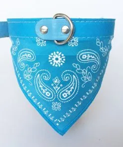 GigaMax(TM) New Adjustable Pet Collar Dog Cat Bandana Scarf Neckerchief Collars Customized Paisley Pattern Green Chihuahua Accessories 2