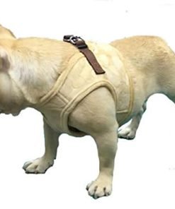 Lovely Heart Print Warm Fleece Pet Harness Vest Puppy Harnesses for Small Dogs Cats Kitten ,Small Beige 5