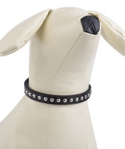 BINGPET BA2006 Real Split Leather Studded Pet Dog Collar 3