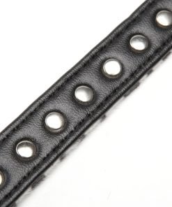 BINGPET BA2006 Real Split Leather Studded Pet Dog Collar 4