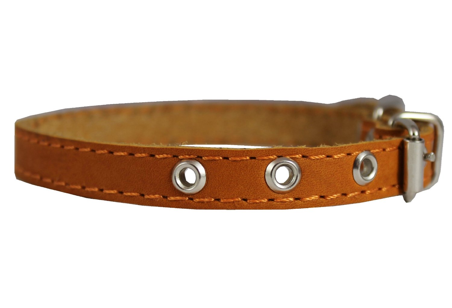 Real Leather Dog Collar 9.5-13 Neck Size, 1-2 Wide Chihuahua, Puppies 2