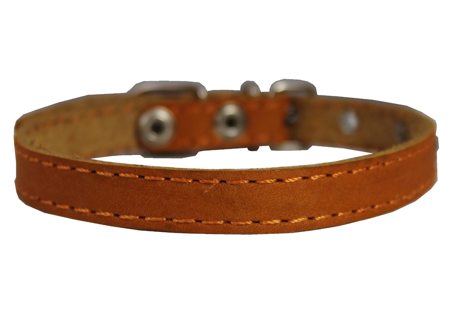 Real Leather Dog Collar 9.5-13 Neck Size, 1-2 Wide Chihuahua, Puppies 3