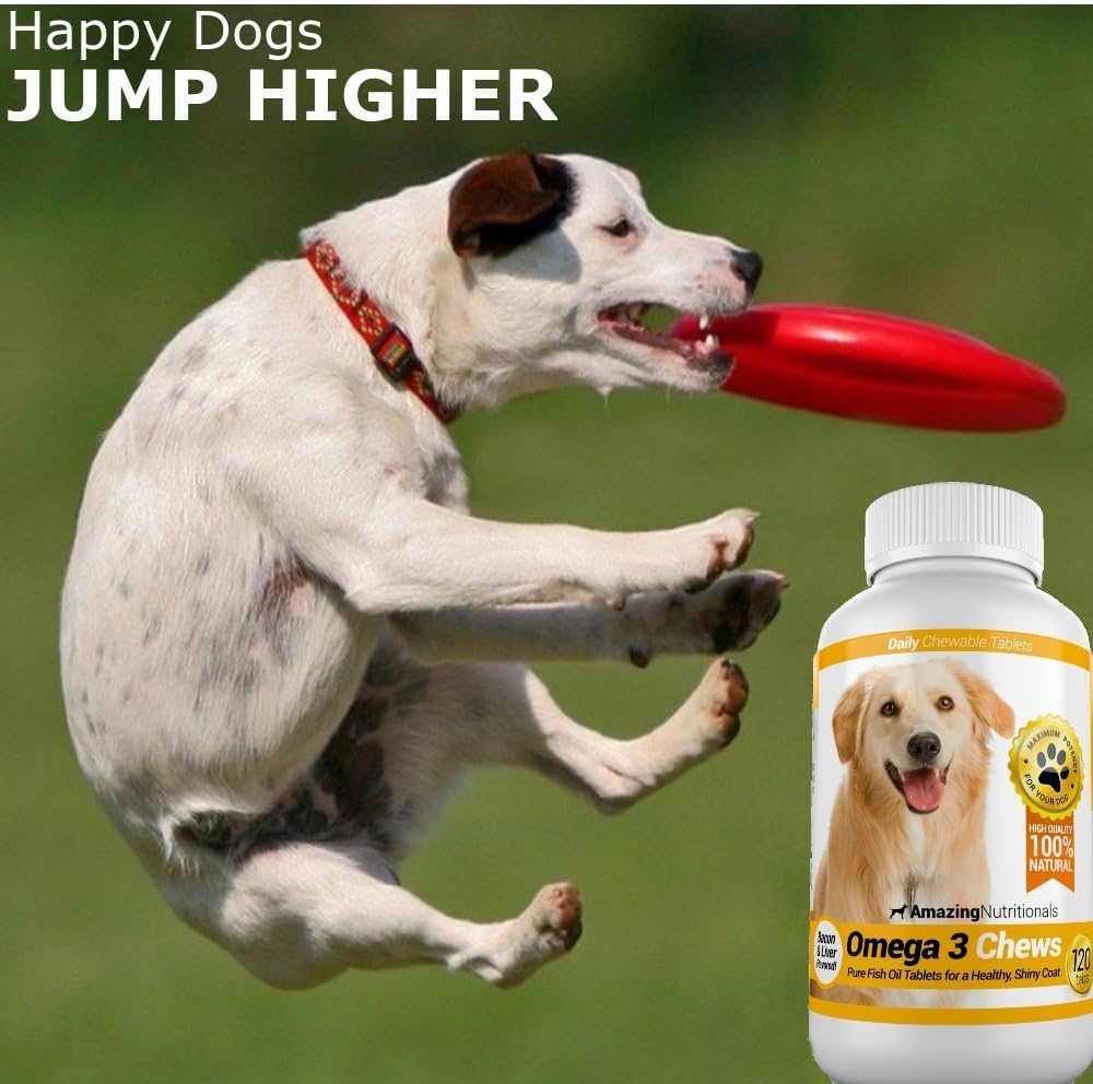 Amazing Combo Omega-3 Fish Oil and Turmeric Curcumin for Dogs - Pure All-Natural Pet Antioxidant-3