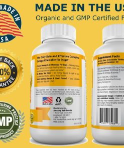 Amazing Combo Omega-3 Fish Oil and Turmeric Curcumin for Dogs - Pure All-Natural Pet Antioxidant-6