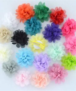 Dogs Kingdom Cute Lace Flower Puppy Dog Cat Hair Bows Alligator Clips Mix Colors Varies Patterns - 2