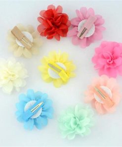 Dogs Kingdom Cute Lace Flower Puppy Dog Cat Hair Bows Alligator Clips Mix Colors Varies Patterns - 3