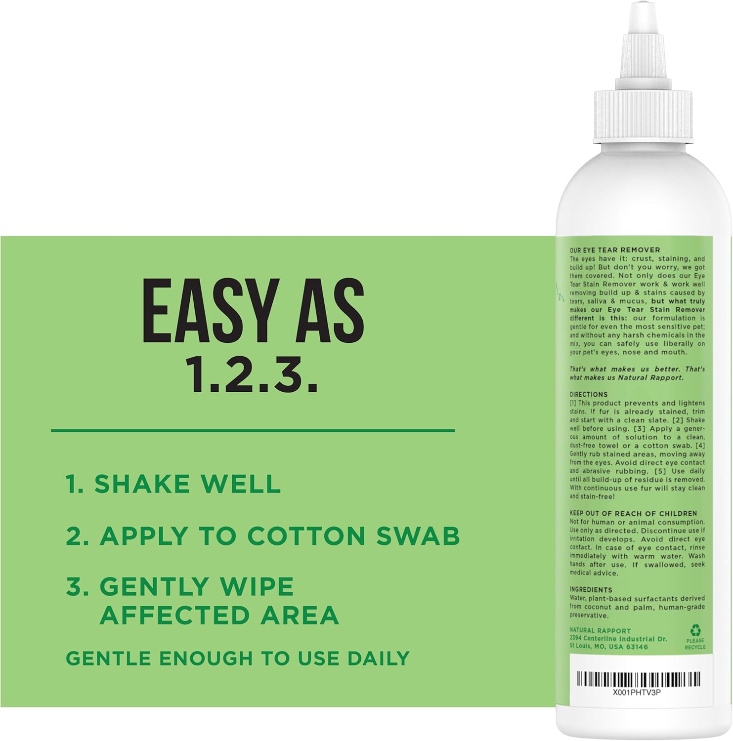 Natural Rapport Eye Tear Stain Remover for Dogs-6