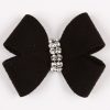 Nouveau Bow Ultrasuede Dog Hair Bow w Crystals by Susan Lanci Designs