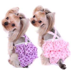Alfie Pet by Petoga Couture - Frona Diaper Dog Sanitary Pantie with Suspender for Girl Dogs
