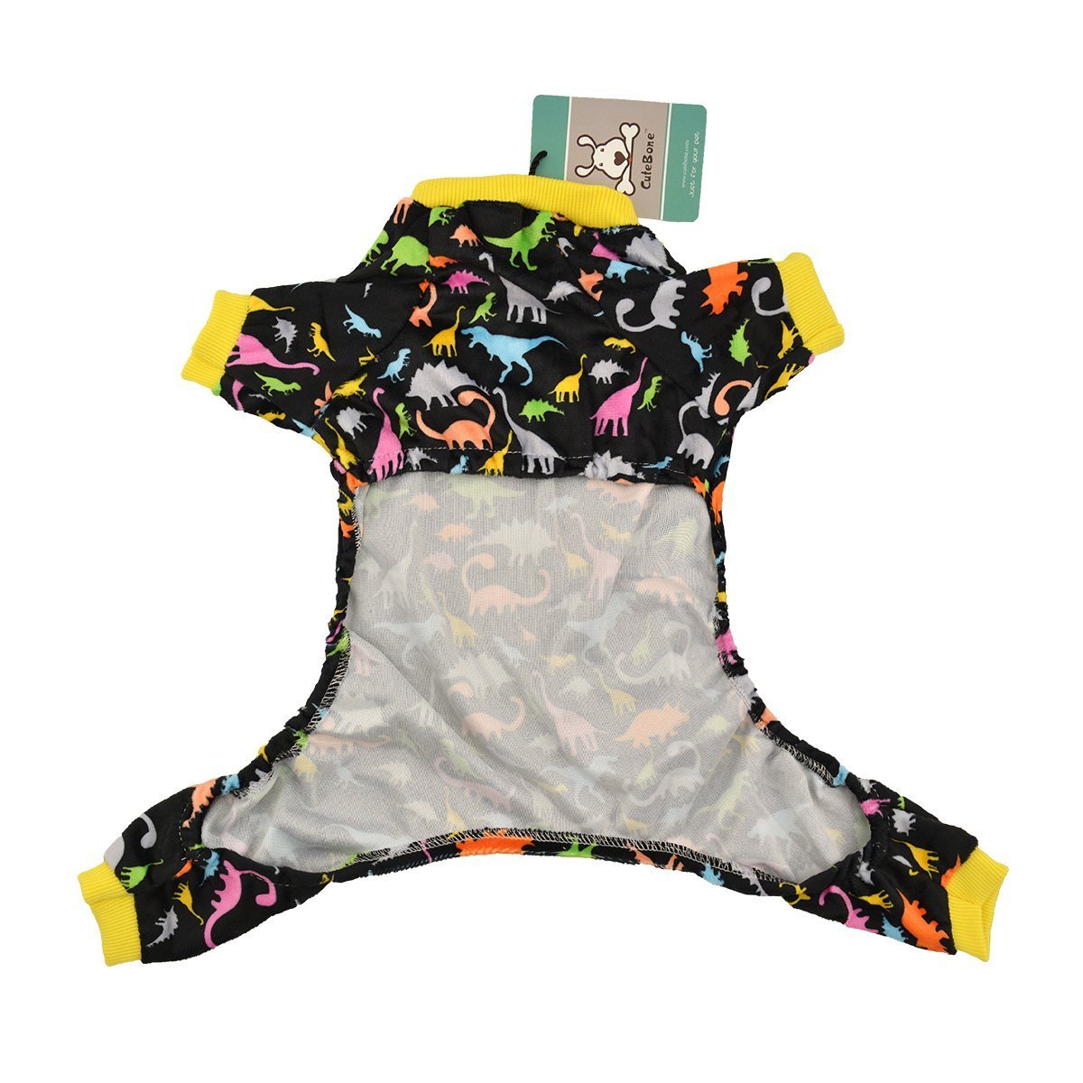 CuteBone Dog Pajamas Dinosaur Dog Apparel Dog Jumpsuit Pet Clothes Pajamas 2