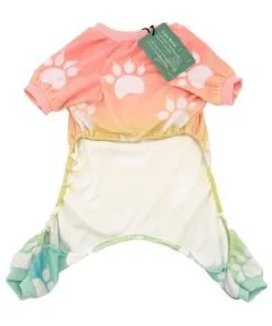 CuteBone Dog pajamas Dog Apparel Dog Jumpsuit Gradient color Pet Clothes Pajamas 2