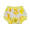 Fitwarm Cute Duck Washable Cotton Dog Diaper Pet Female Sanitary Pant Clothes Apparel