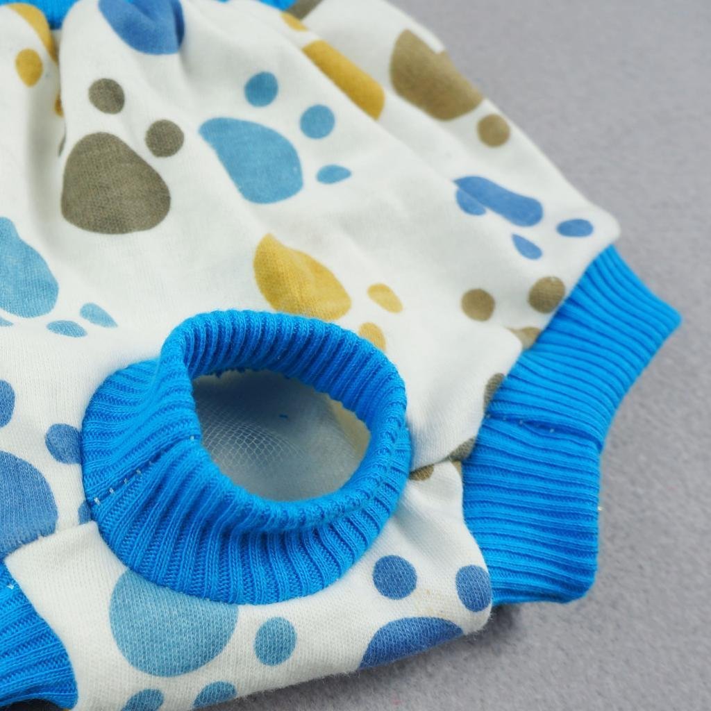 Fitwarm Pet Cute Paws Sanitary Pants Dog Diaper Season Heat Nappies Washable Clothes Apparel 3