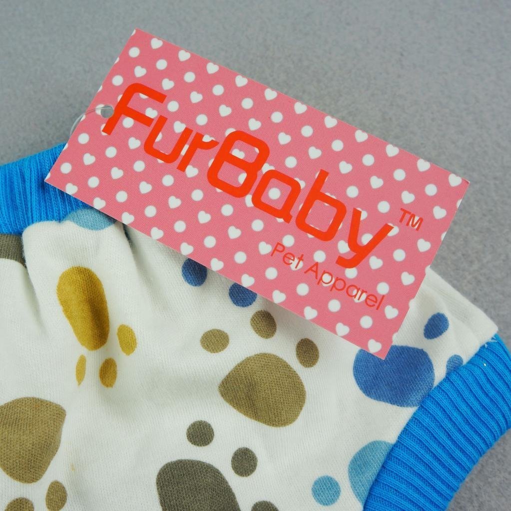 Fitwarm Pet Cute Paws Sanitary Pants Dog Diaper Season Heat Nappies Washable Clothes Apparel 5