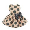 Fitwarm Vintage Pink Polka Dot Dog Dress for Pet Clothes Vest Shirts