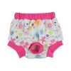 Fitwarm Washable Pink Floral Female Pet Dog Diaper Sanitary Pants Season Heat Nappies Clothes Apparel