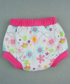 Fitwarm Washable Pink Floral Female Pet Dog Diaper Sanitary Pants Season Heat Nappies Clothes Apparel 5