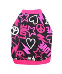 Idepet Pet Dog Cat Clothes Graffiti Style Soft Fleece Sweater Shirt Coat for Small dog Puppy Teddy Chihuahua Poodle Boys Girls 5