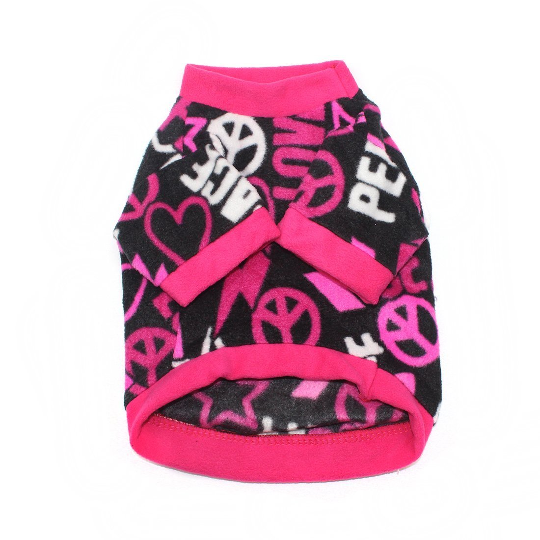 Idepet Pet Dog Cat Clothes Graffiti Style Soft Fleece Sweater Shirt Coat for Small dog Puppy Teddy Chihuahua Poodle Boys Girls 6