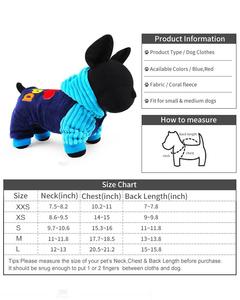 2016 Petcircle Fashion I love papa and mama winter Pet Dog Clothes Clothing For Pet Small Large Dog Coat Winter Clothes Jackets 2