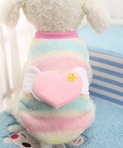 Chicpaw Puppy Pet Vest Small Dog Cat Clothes Shirt Coral Velvet Cartoon Coat Pet Chihuahua Apparel Costume 3