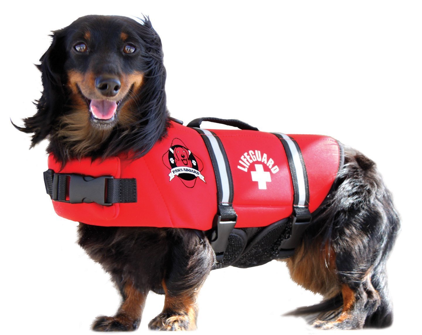 Fido Pet Products Paws Aboard Neoprene Doggy Life Jacket, X-Small, Red 2