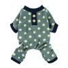 Fitwarm® Adorable Polka Dots Fleece Dog Pajamas Pet Coats Soft Pjs Apparel