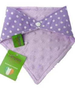 Dimples Dog Bandana - Purple Polka Dots (handmade for all sizes and breeds) 2