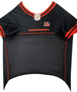 NFL PET JERSEY Football Licensed Dog Jersey 32 NFL Teams Available Comes in 6 Sizes Football Pet Jersey Sports Mesh Jersey Dog Jersey Outfit (Cincinnati Bengals) 6