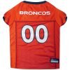 NFL PET JERSEY Football Licensed Dog Jersey 32 NFL Teams Available Comes in 6 Sizes Football Pet Jersey Sports Mesh Jersey Dog Jersey Outfit (Denver Broncos)