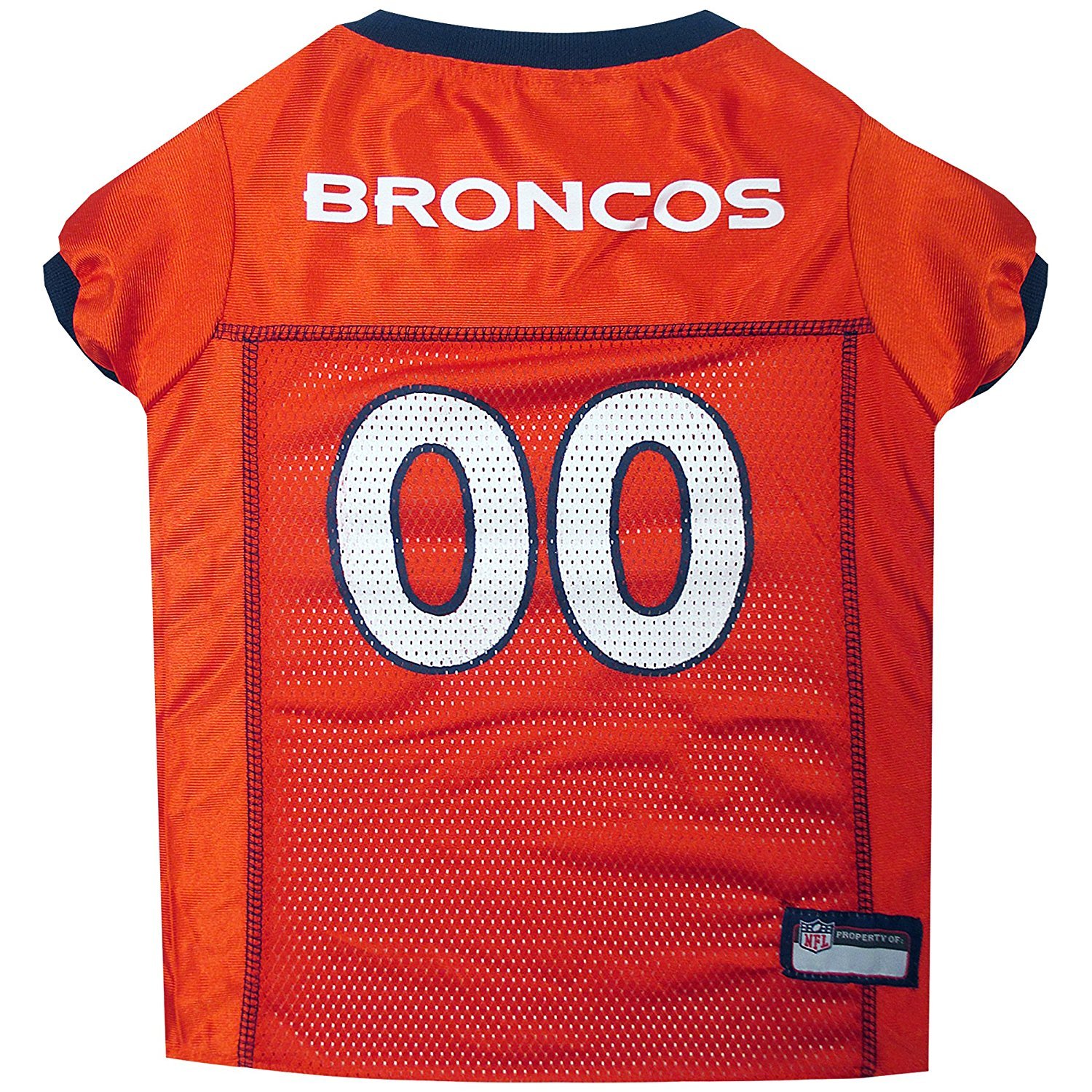 NFL PET JERSEY Football Licensed Dog Jersey 32 NFL Teams Available Comes in 6 Sizes Football Pet Jersey Sports Mesh Jersey Dog Jersey Outfit (Denver Broncos)