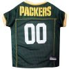 NFL PET JERSEY Football Licensed Dog Jersey 32 NFL Teams Available Comes in 6 Sizes Football Pet Jersey Sports Mesh Jersey Dog Jersey Outfit (Green Bay Packers)