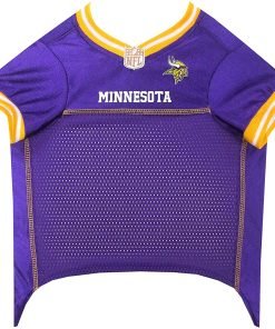 NFL PET JERSEY Football Licensed Dog Jersey 32 NFL Teams Available Comes in 6 Sizes Football Pet Jersey Sports Mesh Jersey Dog Jersey Outfit (Minnesota Vikings) 5