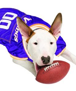 NFL PET JERSEY Football Licensed Dog Jersey 32 NFL Teams Available Comes in 6 Sizes Football Pet Jersey Sports Mesh Jersey Dog Jersey Outfit (Minnesota Vikings) 6