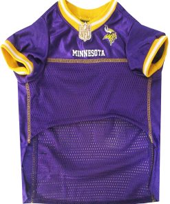 NFL PET JERSEY Football Licensed Dog Jersey 32 NFL Teams Available Comes in 6 Sizes Football Pet Jersey Sports Mesh Jersey Dog Jersey Outfit (Minnesota Vikings) 7