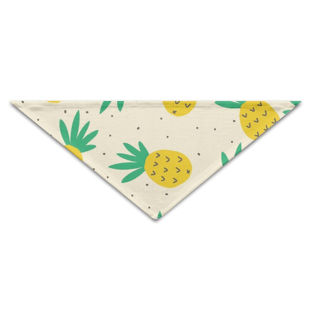 PETLOVEPET Summer Pineapple Pattern Triangle Pet Scarf Dog Bandana Pet Collars For Dog Cat One Size