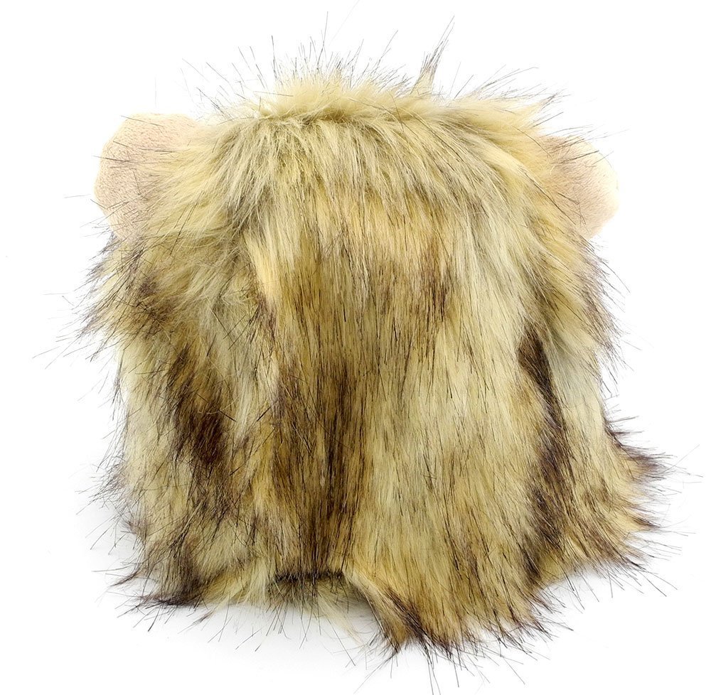 SMALLLEE_LUCKY_STORE Pet Clothes for Small Dog Cat Lion Mane Costume Wig Hat Festival Party Fancy Dress 2