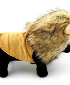 SMALLLEE_LUCKY_STORE Pet Clothes for Small Dog Cat Lion Mane Costume Wig Hat Festival Party Fancy Dress 4