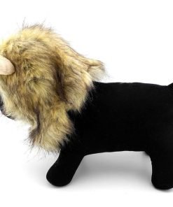 SMALLLEE_LUCKY_STORE Pet Clothes for Small Dog Cat Lion Mane Costume Wig Hat Festival Party Fancy Dress 5