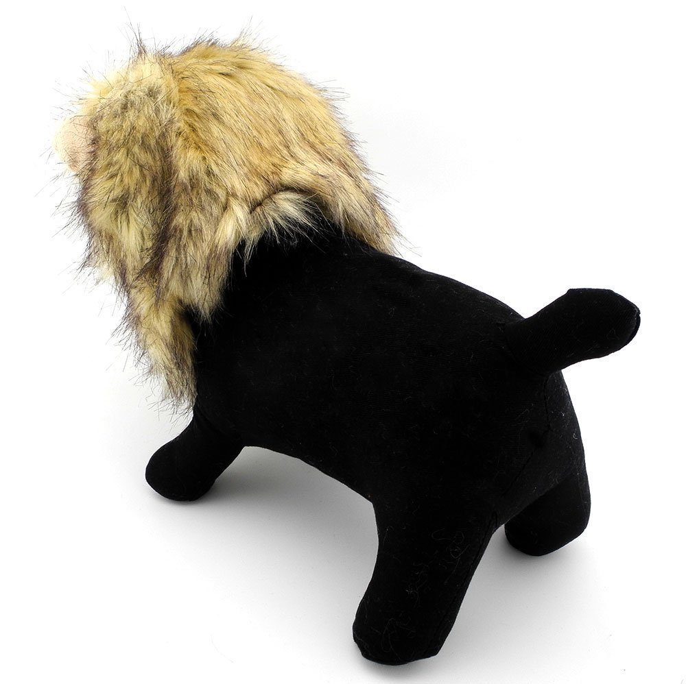 SMALLLEE_LUCKY_STORE Pet Clothes for Small Dog Cat Lion Mane Costume Wig Hat Festival Party Fancy Dress 6