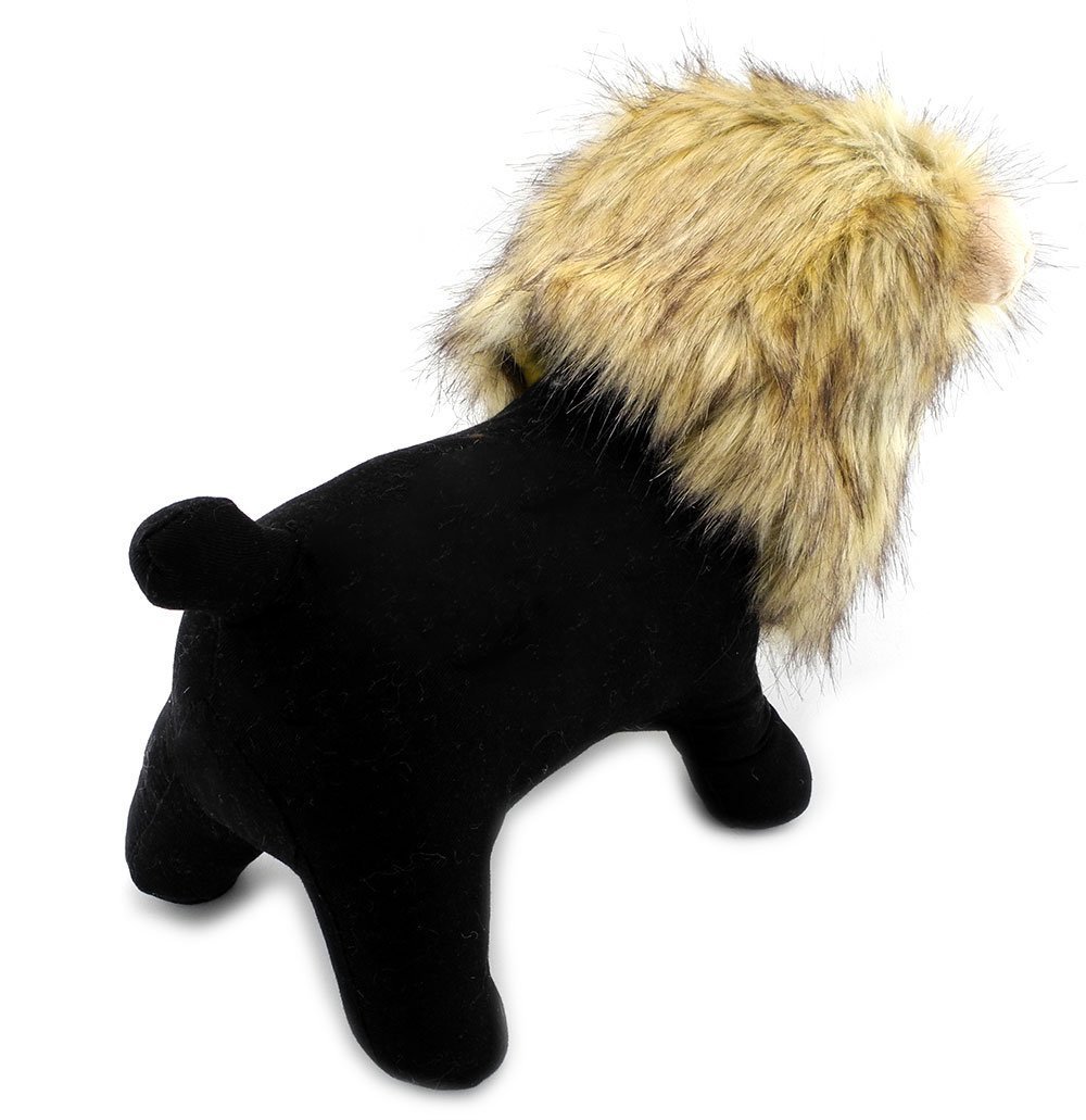 SMALLLEE_LUCKY_STORE Pet Clothes for Small Dog Cat Lion Mane Costume Wig Hat Festival Party Fancy Dress 8