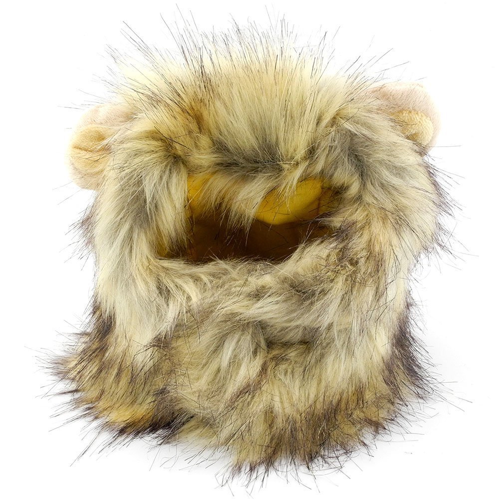 SMALLLEE_LUCKY_STORE Pet Clothes for Small Dog Cat Lion Mane Costume Wig Hat Festival Party Fancy Dress