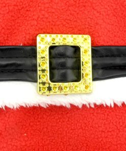 SMALLLEE_LUCKY_STORE Pet Small Dog Cat Clothes Fleece Santa Claus Costume Chirstmas Xmas Dress Up Red 10