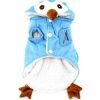 SMALLLEE_LUCKY_STORE Dog Cat Fleece Owl Costume Pajamas Puppy Winter Coat for Small Dog under 20lbs