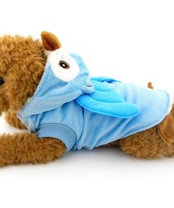 SMALLLEE_LUCKY_STORE Dog Cat Fleece Owl Costume Pajamas Puppy Winter Coat for Small Dog under 20lbs 5